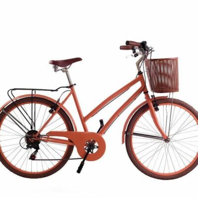 Bicicleta Lila Retro Con Cambio